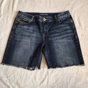 Maurices Blue Denim Shorts Size 12.